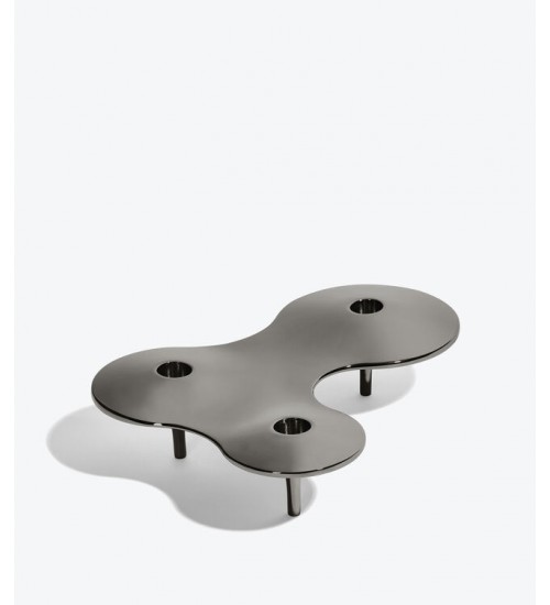 Zaha Hadid Design Cell细胞系列中号烛台黑色H6.5cm